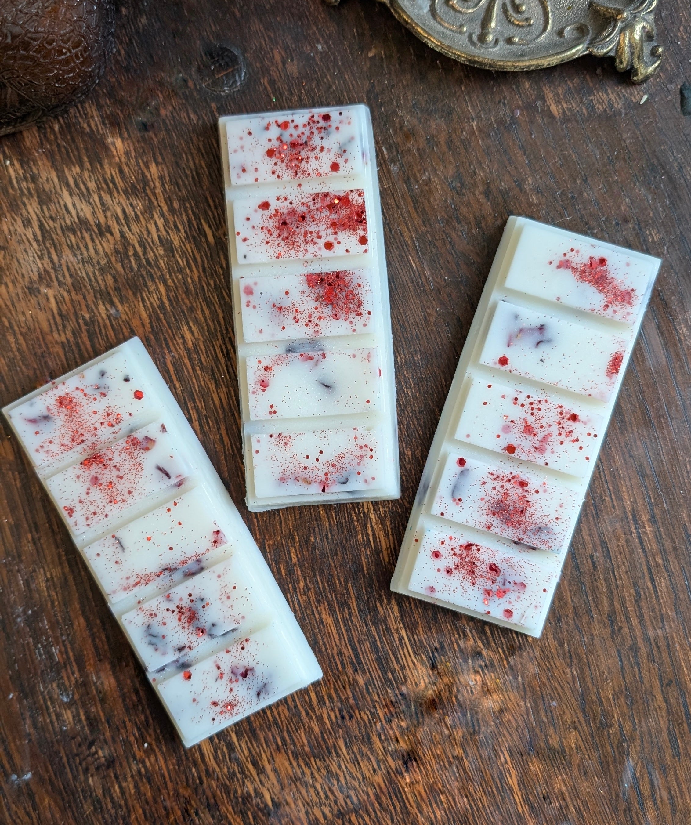 Persephones Garden Wax Bar • Pomegranate Noir Fragrance • Rose Petal Botanicals