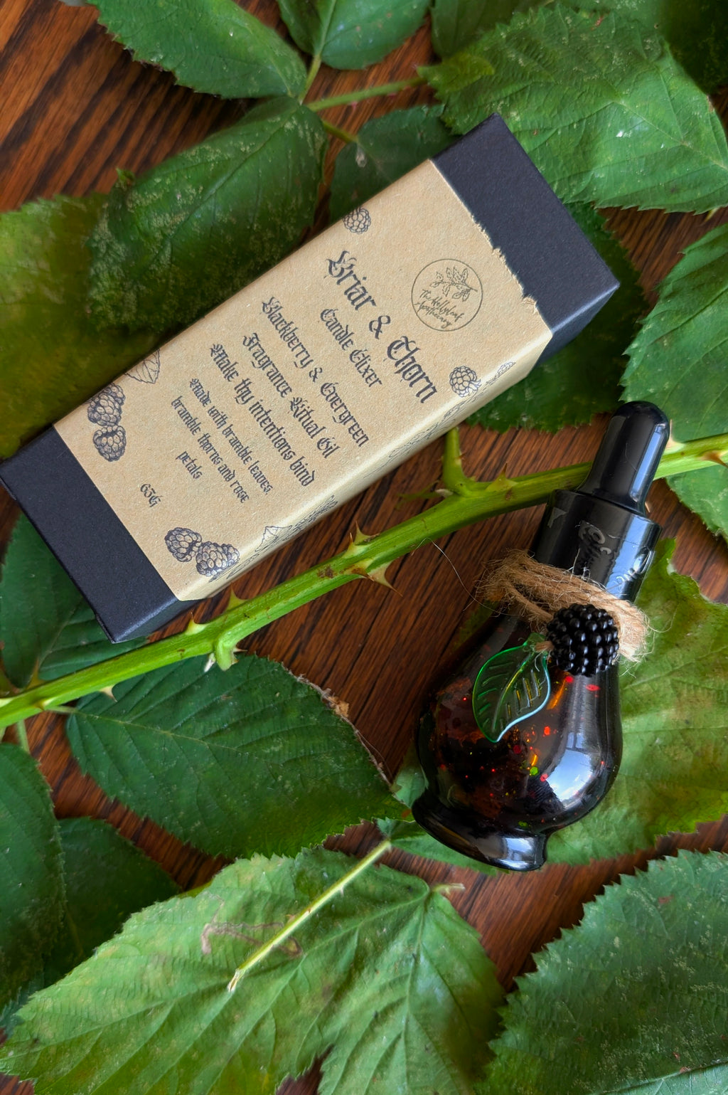 Briar & Thorn Candle Elixir • Candle Oil • Blackberry & Evergreen Fragrance