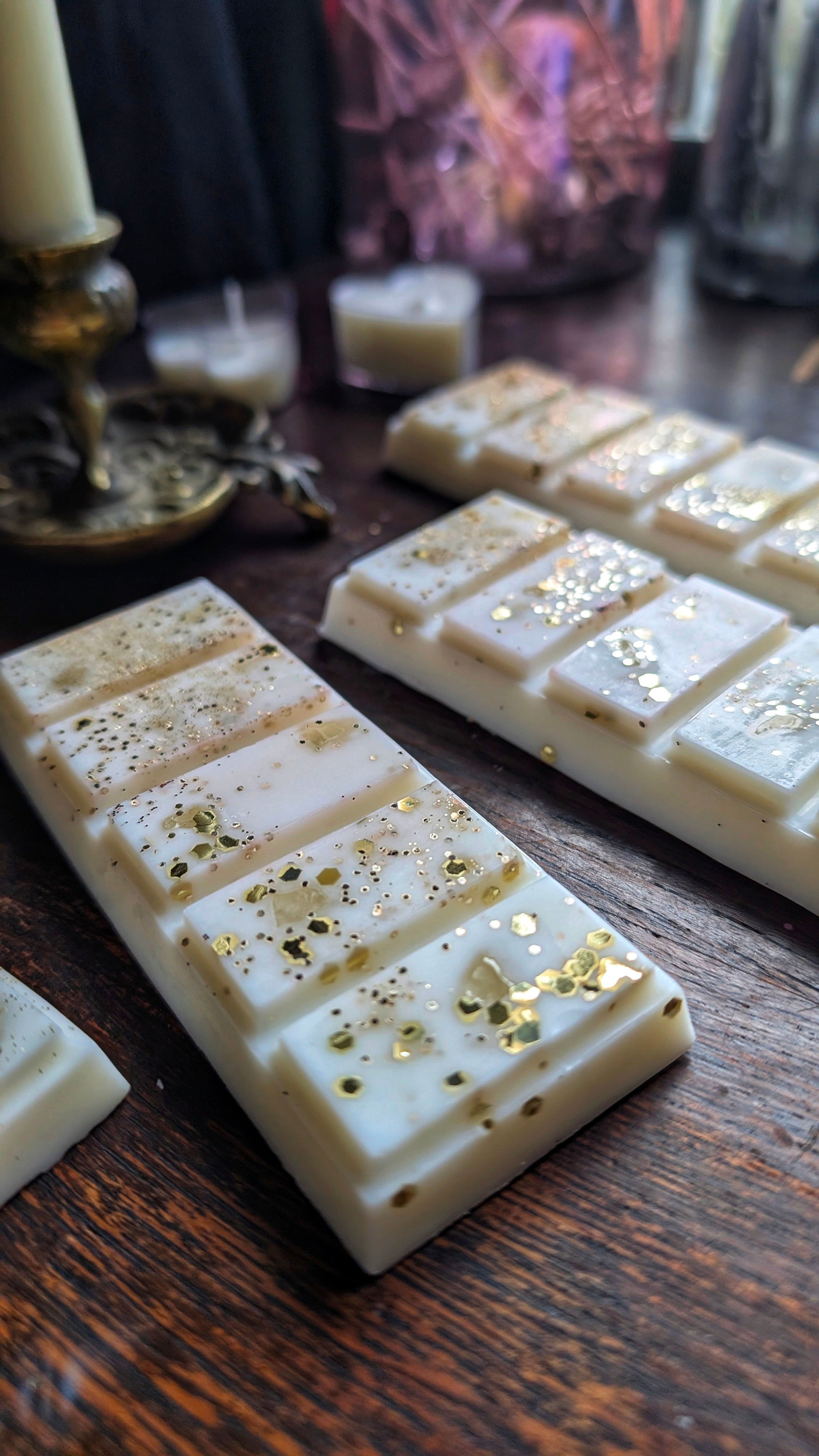 Shooting Stars Wax Bar • Stardust Fragrance • Clear Quartz Infused