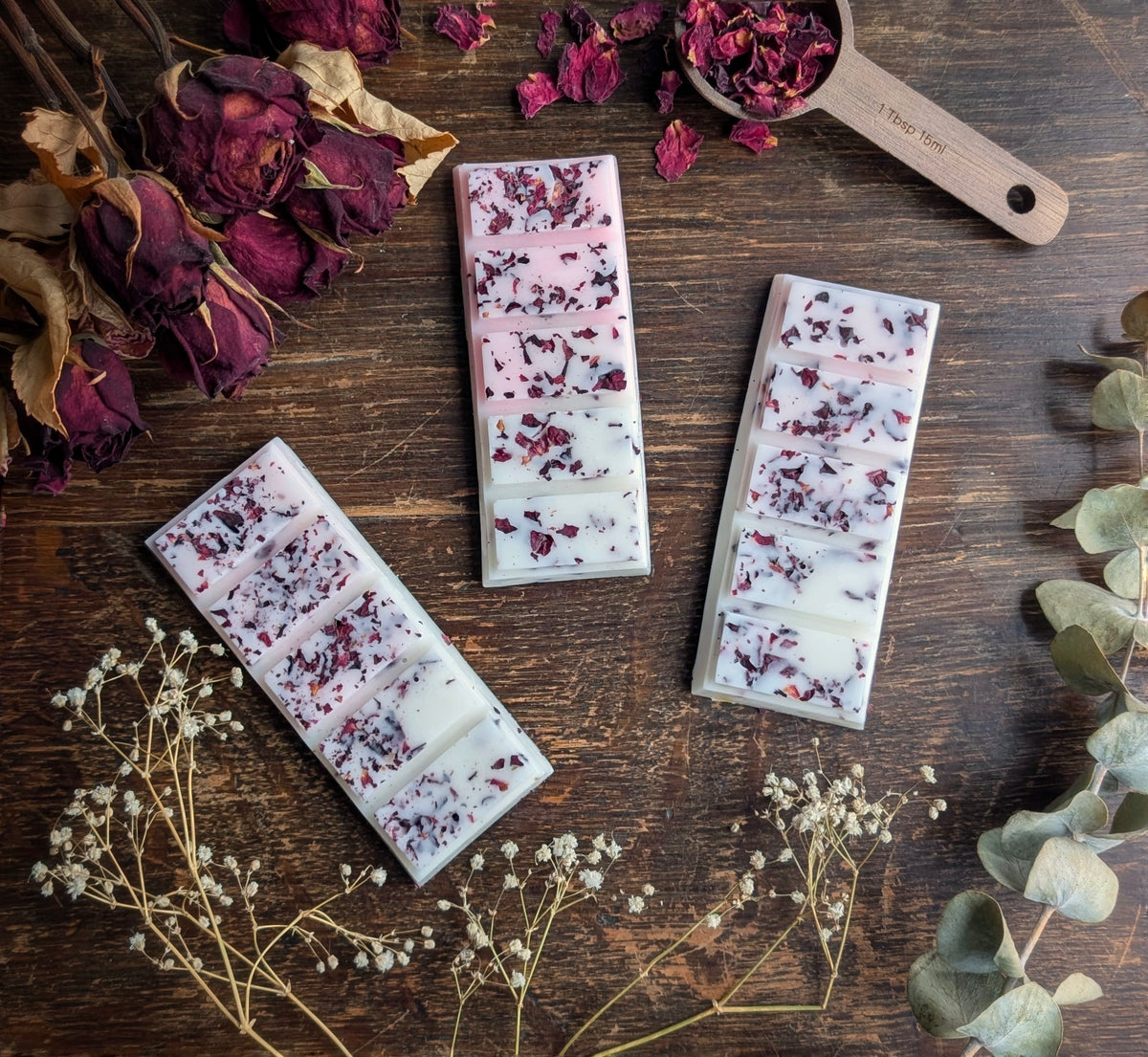 Heart & Hearth Wax Bar • Fresh Rose Fragrance • Rose Petal Botanicals