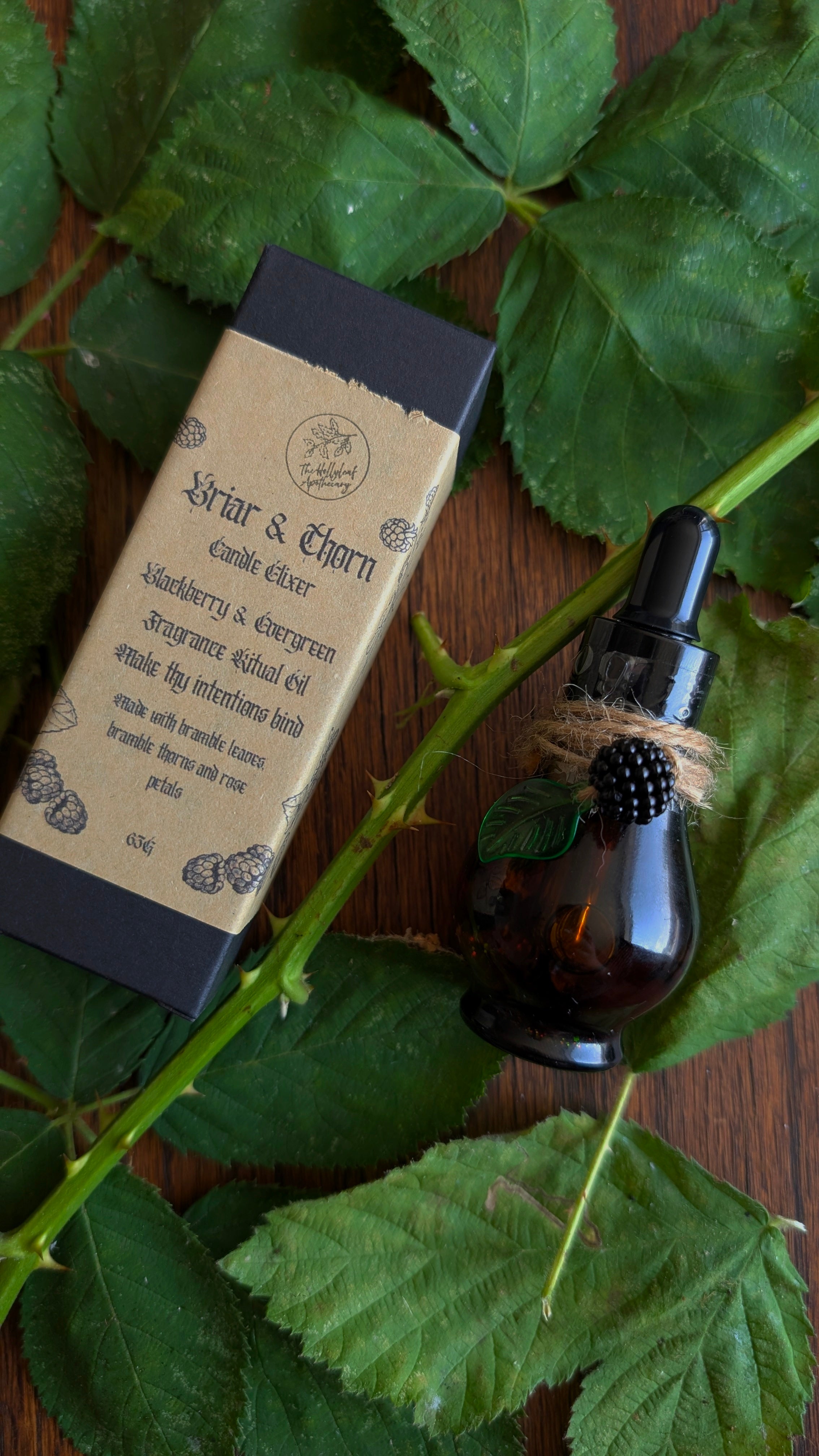 Briar & Thorn Candle Elixir • Candle Oil • Blackberry & Evergreen Fragrance