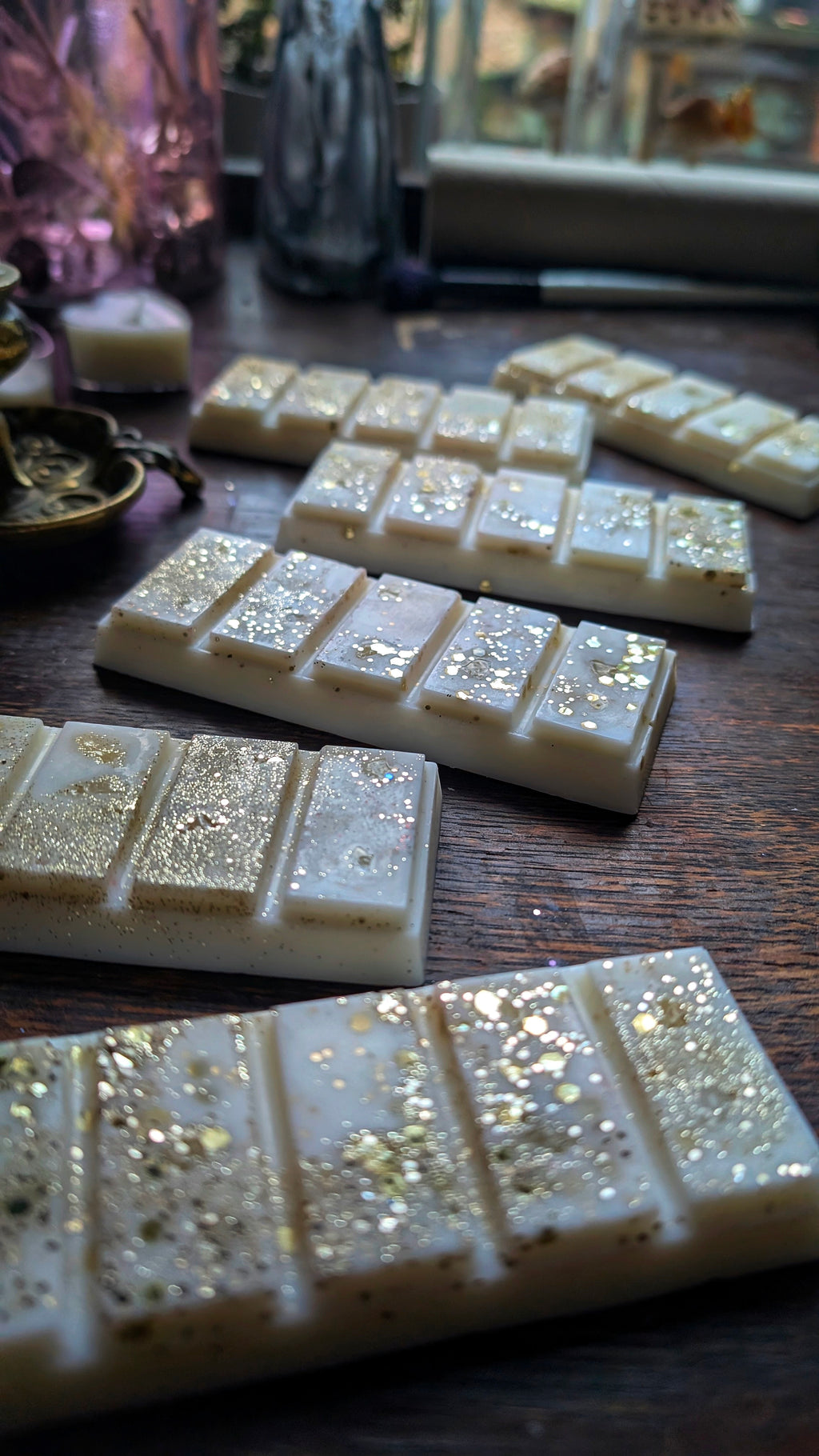 Shooting Stars Wax Bar • Stardust Fragrance • Clear Quartz Infused