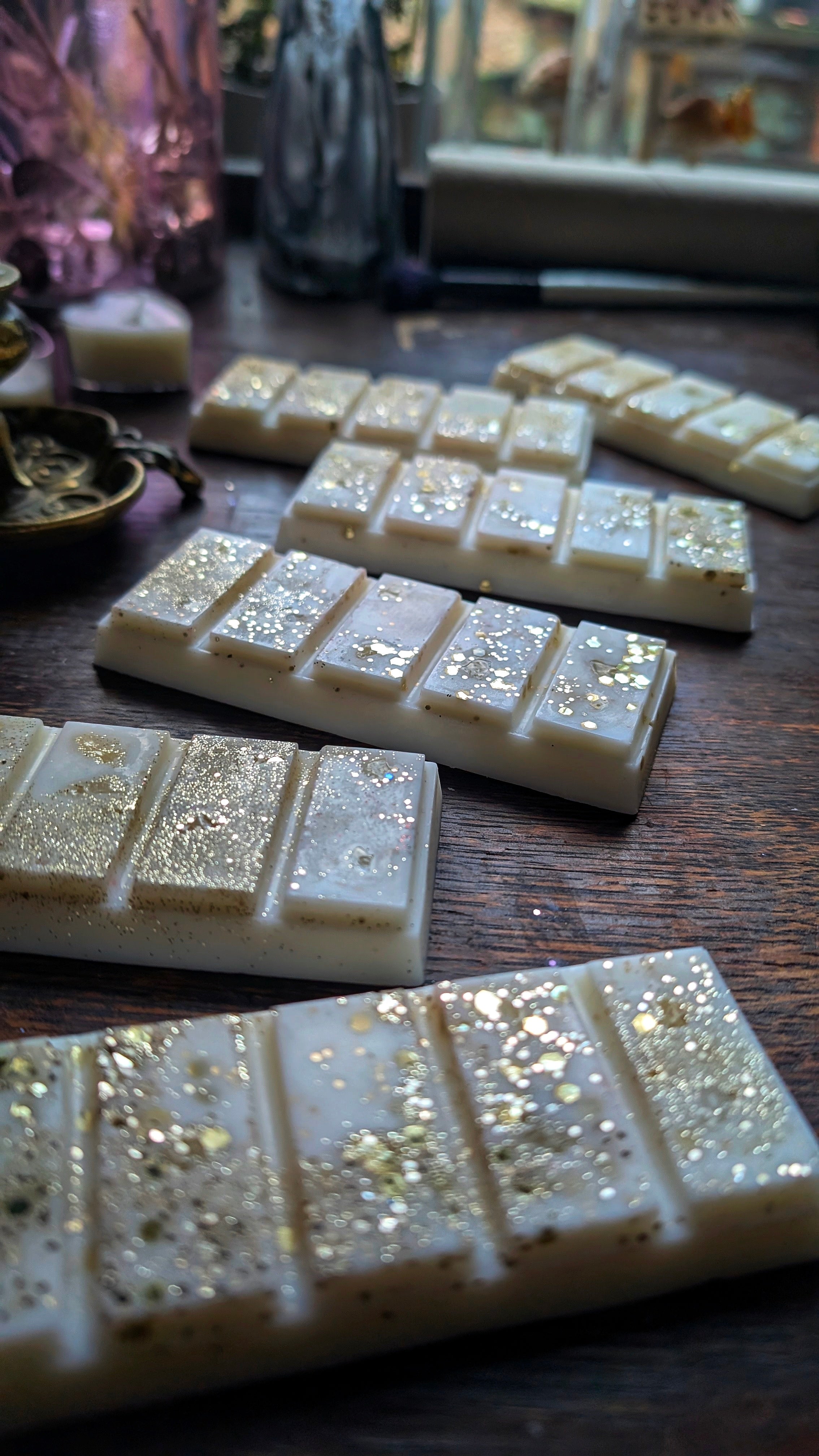 Shooting Stars Wax Bar • Stardust Fragrance • Clear Quartz Infused
