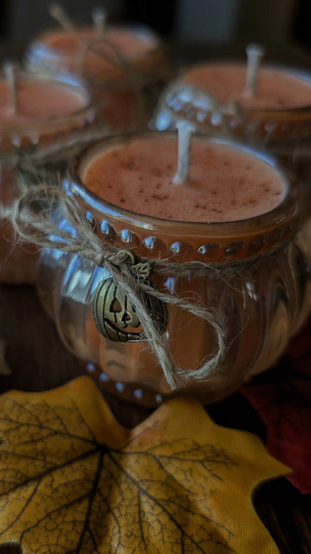 Cosy Cottage Pumpkin Candle • Vintage Candle Jar • Pumpkin Spice & Vanilla Fragrance